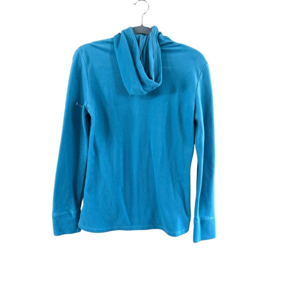 Women's Cuddl Duds Blue Fleece Hoodie M - Picture 8 of 8